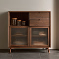 Meuble de rangement en bois, coloris brun moyen