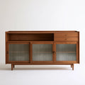 Buffet de rangement en bois, coloris brun moyen