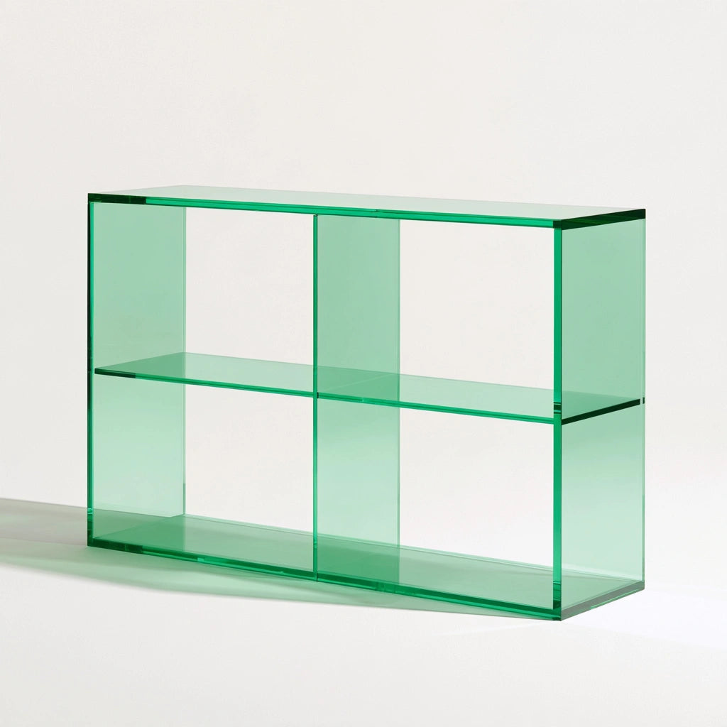 Console d'entrée aux lignes épurées, coloris gris